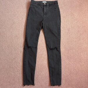 ZARA Black Jeans Size 6 Women’s Ripped